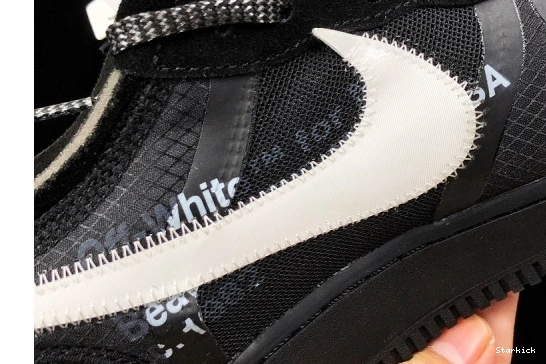 White AO4606-001 Low NikeAir Force O-W 1 Black 0114